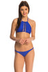 Luli Fama Kiss The Wave STRINGS TO BRAID HALTER TOP